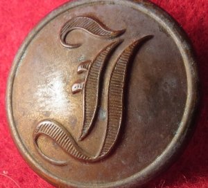 Confederate Script Infantry Button